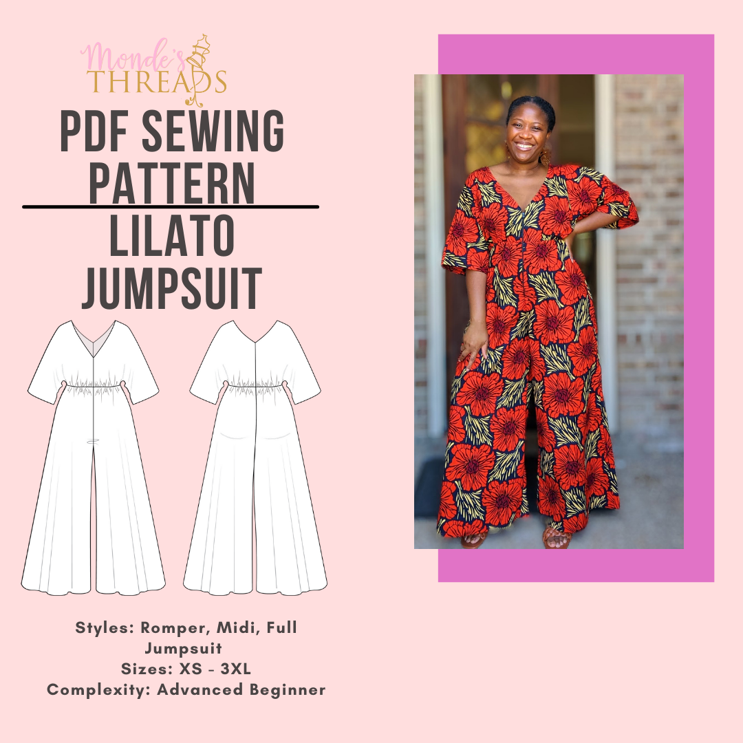 Lilato Jumpsuit Pdf Sewing Pattern